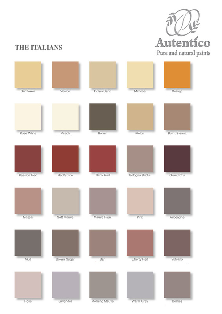 Brown Paint Colour Chart